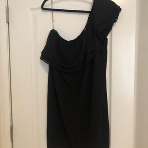 Black off the shoulder dress